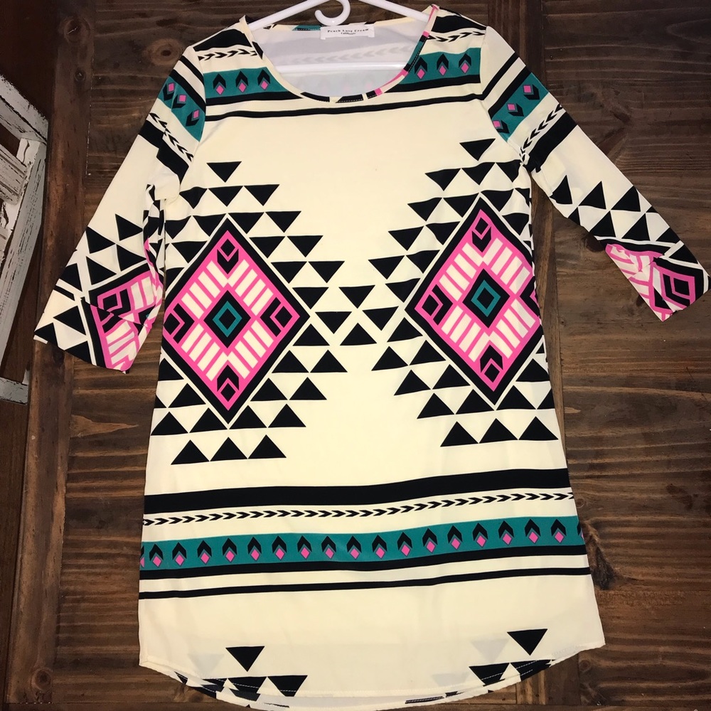 Colorful Aztec dress